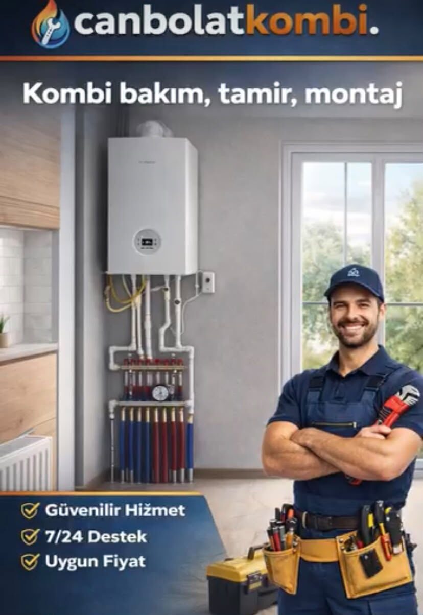 Duvara monte kombi ve tesisat boruları